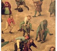POSTERIIk Famoso Arte Dipinto Pittura Astratta Detalle infantil de niños jugando al salto de Pieter Brueghel el Viejo per Decorazioni per la Casa 60x90cm