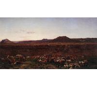 POSTERIIk Famoso Arte Dipinto Pittura Astratta el campamento de alberto pasini per la Decorazione Della Parete 60x90cm