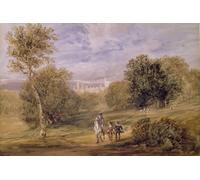 POSTERIIk Famoso Arte Dipinto Pittura Astratta Haddon Hall del parque de David Cox per L'arredamento del Soggiorno 60x90cm