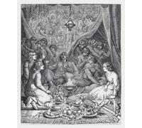 POSTERIIk Famoso Arte Dipinto Pittura Astratta Ilustración para el poema de Tennyson de Daniel Maclise per Decorazioni per la Casa 60x90cm