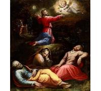 POSTERIIk Famoso Arte Dipinto Pittura Astratta La Agonía en el Huerto de Giorgio Vasari per Decorazioni per la Casa 60x90cm