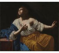 POSTERIIk Famoso Arte Dipinto Pittura Astratta María Magdalena penitente de Artemisia Gentileschi per la Decorazione Della Parete 60x90cm