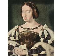 POSTERIIk Famoso Arte Dipinto Pittura Astratta Retrato de Eleonora Reina de Francia Joos Van Cleve per L'arredamento del Soggiorno 60x90cm