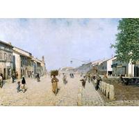 POSTERIIk Famoso Arte Dipinto Pittura Astratta una calle en Rávena de Telemaco Signorini per L'arredamento del Soggiorno 60x90cm