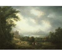 POSTERIIk Famoso Arte Dipinto Pittura Astratta Vista de Loch Lomond por Alexander Nasmyth per la Decorazione Della Parete 60x90cm
