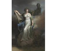POSTERIIk Famoso Murale Tela Vintage Quadri Calíope musa de la poesía épica de Charles Meynier per la Decorazione Della Parete 60x90cm