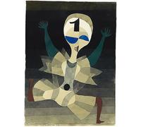 POSTERIIk Famoso Murale Tela Vintage Quadri Corredor en la meta Corredor en la meta de Paul Klee per L'arredamento del Soggiorno 60x90cm