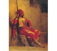 POSTERIIk Famoso Murale Tela Vintage Quadri El soldado de Jacques-Fernand Humbert per Decorazioni per la Casa 60x90cm