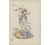 POSTERIIk Famoso Murale Tela Vintage Quadri Flores del jardín de Shakespeare de Walter Crane per L'arredamento del Soggiorno 60x90cm
