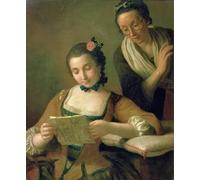 POSTERIIk Famoso Murale Tela Vintage Quadri la lectura de pietro antonio rotari per L'arredamento del Soggiorno 60x90cm