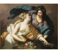 POSTERIIk Famoso Murale Tela Vintage Quadri La paz que devuelve la abundancia La paz que devuelve la abundancia por Louise Élisabeth Vigée Le Brun per Decorazioni per la Casa 60x90cm
