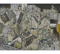 POSTERIIk Famoso Murale Tela Vintage Quadri Modelling II de Egon Schiele per Decorazioni per la Casa 60x90cm