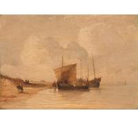 POSTERIIk Famoso Murale Tela Vintage Quadri Normandía de Richard Parkes Bonington per la Decorazione Della Parete 60x90cm