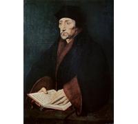 POSTERIIk Famoso Murale Tela Vintage Quadri Retrato de Desiderio Erasmo de Rotterdam por Hans Holbein el per la Decorazione Della Parete 60x90cm