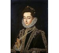 POSTERIIk Famoso Murale Tela Vintage Quadri Retrato de la Princesa Catalina Michelle de España por Sanchez Coello per Decorazioni per la Casa 60x90cm