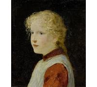POSTERIIk Famoso Murale Tela Vintage Quadri Retrato de una chica rubia de Albert per Decorazioni per la Casa 60x90cm