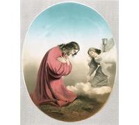 POSTERIIk Famoso Pittura Immagine Tela Dipinti d'arte graffiti Ángel apareciendo a Cristo de Carlo Dolci per la Decorazione Della Parete 60x90cm