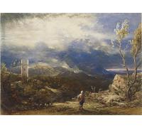 POSTERIIk Famoso Pittura Immagine Tela Dipinti d'arte graffiti Cristiano descendiendo al valle de la humillación por el famoso pintor per L'arredamento del Soggiorno 60x90cm