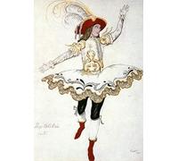 POSTERIIk Famoso Pittura Immagine Tela Dipinti d'arte graffiti de pintura en lienzo para el paje del colibrí de Leon Bakst per L'arredamento del Soggiorno 60x90cm