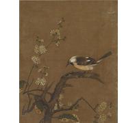 POSTERIIk Famoso Pittura Immagine Tela Dipinti d'arte graffiti Diez imágenes de pájaros y flores de la escuela china de la dinastía Ming per Decorazioni per la Casa 60x90cm