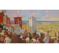POSTERIIk Famoso Pittura Immagine Tela Dipinti d'arte graffiti el Perdón de Nuestra Señora de la Claridad de Maurice Denis per L'arredamento del Soggiorno 60x90cm