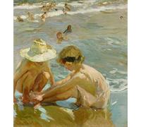 POSTERIIk Famoso Pittura Immagine Tela Dipinti d'arte graffiti El pie herido de Joaquin Sorolla Y Bastida per L'arredamento del Soggiorno 60x90cm