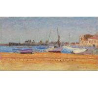 POSTERIIk Famoso Pittura Immagine Tela Dipinti d'arte graffiti el Puerto de Cannes Le Port De Cannes de Pierre Bonnard per L'arredamento del Soggiorno 60x90cm
