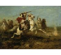 POSTERIIk Famoso Pittura Immagine Tela Dipinti d'arte graffiti La persecución de Adolf Schreyer per L'arredamento del Soggiorno 60x90cm