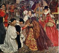 POSTERIIk Famoso Pittura Immagine Tela Dipinti d'arte graffiti La regina Mary e la principessa Elisabetta entrano a Londra Byam Liston Shaw per L'arredamento del Soggiorno 60x90cm