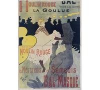 POSTERIIk Famoso Pittura Immagine Tela Dipinti d'arte graffiti Póster de Henri De Toulouse Lautrec. per la Decorazione Della Parete 60x90cm