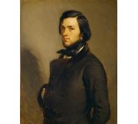 POSTERIIk Famoso Pittura Immagine Tela Dipinti d'arte graffiti Retrato de un hombre de Jean Francois Millets per Decorazioni per la Casa 60x90cm