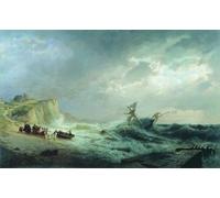 POSTERIIk Famoso Pittura Immagine Tela Dipinti d'arte graffiti Tormenta Lev Feliksovich Lagorio per L'arredamento del Soggiorno 60x90cm