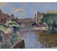 POSTERIIk Famoso stampa tela poster Ritratto Dipinti d'arte Baño del puente Pulteney de Walter Richard Sickert per Decorazioni per la Casa 60x90cm