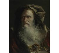 POSTERIIk Famoso stampa tela poster Ritratto Dipinti d'arte Cabeza de un filósofo de Domenico Tiepolo per L'arredamento del Soggiorno 60x90cm