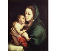 POSTERIIk Famoso stampa tela poster Ritratto Dipinti d'arte Dama y niño de Bernardino Luini per la Decorazione Della Parete 60x90cm