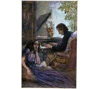POSTERIIk Famoso stampa tela poster Ritratto Dipinti d'arte el compositor Chopin y el novelista George Sand de Adolf Karpellus per la Decorazione Della Parete 60x90cm
