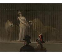 POSTERIIk Famoso stampa tela poster Ritratto Dipinti d'arte El domador de leones de Jean Louis Forain per Decorazioni per la Casa 60x90cm