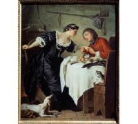 POSTERIIk Famoso stampa tela poster Ritratto Dipinti d'arte el Halcón Ilustración de una fábula de Pierre Subleyras per la Decorazione Della Parete 60x90cm