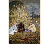 POSTERIIk Famoso stampa tela poster Ritratto Dipinti d'arte La rueda de los tres caminantes de Edouard Vuillard per L'arredamento del Soggiorno 60x90cm