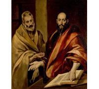 POSTERIIk Famoso stampa tela poster Ritratto Dipinti d'arte Los apóstoles Pedro y Pablo de El Greco. per la Decorazione Della Parete 60x90cm