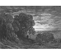 POSTERIIk Famoso stampa tela poster Ritratto Dipinti d'arte Los dos peregrinos en Highgate de Gustave Dore per Decorazioni per la Casa 60x90cm
