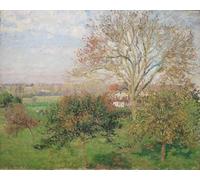 POSTERIIk Famoso stampa tela poster Ritratto Dipinti d'arte Mañana de otoño en Éragny de Camille Jacob Pissarro per la Decorazione Della Parete 60x90cm