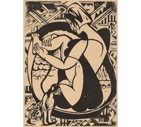 POSTERIIk Famoso stampa tela poster Ritratto Dipinti d'arte Mujer de Ernst Ludwig Kirchner per Decorazioni per la Casa 60x90cm