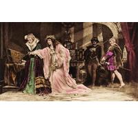POSTERIIk Famoso stampa tela poster Ritratto Dipinti d'arte Ofelia en William Shakespeare de Hans Makart per Decorazioni per la Casa 60x90cm