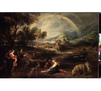 POSTERIIk Famoso stampa tela poster Ritratto Dipinti d'arte Paisaje con un de de Peter Paul Rubens per la Decorazione Della Parete 60x90cm