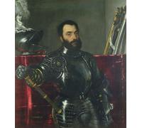 POSTERIIk Famoso stampa tela poster Ritratto Dipinti d'arte Retrato de Francesco Maria Della Rovere de Urbino por Tiziano Vecelli per L'arredamento del Soggiorno 60x90cm