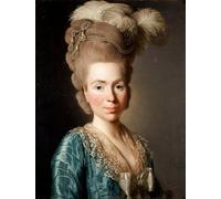 POSTERIIk Famoso stampa tela poster Ritratto Dipinti d'arte Retrato de la princesa Natalya Petrovna Galitzine - Alexander Roslin per L'arredamento del Soggiorno 60x90cm