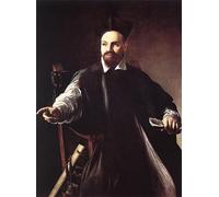 POSTERIIk Famoso stampa tela poster Ritratto Dipinti d'arte Retrato de Maffeo Barberini de Caravaggio per Decorazioni per la Casa 60x90cm