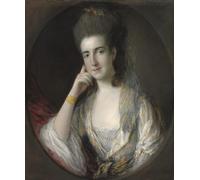 POSTERIIk Famoso stampa tela poster Ritratto Dipinti d'arte Retrato de María Sabia por Gainsborough per la Decorazione Della Parete 60x90cm