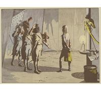 POSTERIIk Pittura Immagine Tela Dipinti d'arte graffiti Después de la batalla de Lodi los viejos soldados ofrecieron a sucomandante tener el rango de cabo per la Decorazione Della Parete 60x90cm